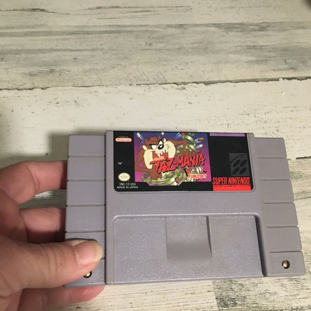 Taz-Mania Super Nintendo SNES 1992 video game only